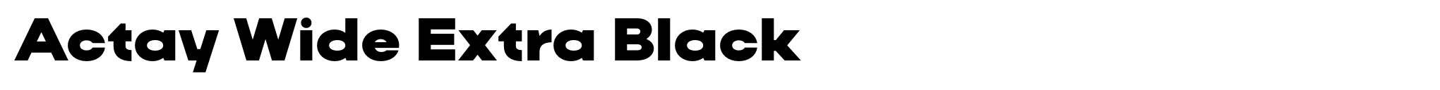 Actay Wide Extra Black image